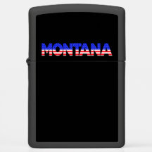 Patriotischer Amerikaner Rot Weiß und Blau Montana