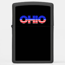 Patriotischer Amerikaner Rot Weiß und Blau Ohio