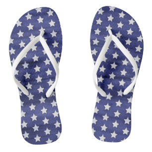 Patriotischer Amerikanische Unabhängigkeitstag Am Flip Flops