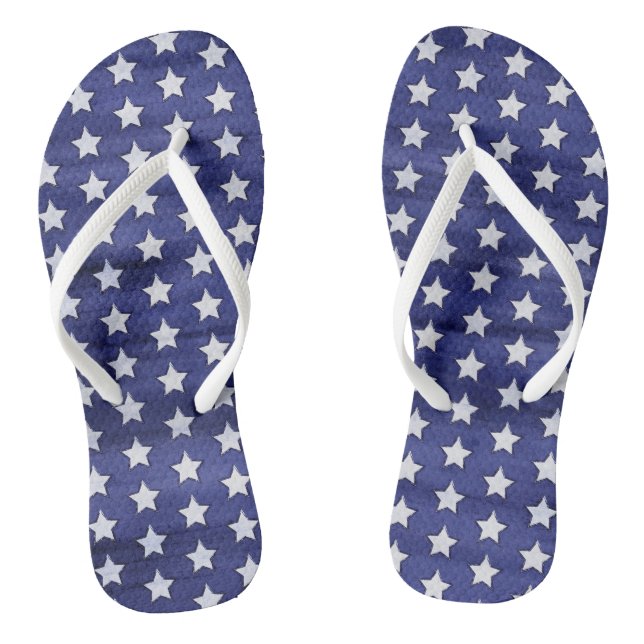 Patriotischer Amerikanische Unabhängigkeitstag Ame Flip Flops (Fußbett)