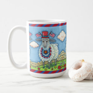 PATRIOTISCHER AMERIKANISCHE UNABHÄNGIGKEITSTAG-SHE KAFFEETASSE