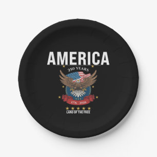 Patriotischer Amerikanischer Adler 1776 2026 Ameri Pappteller