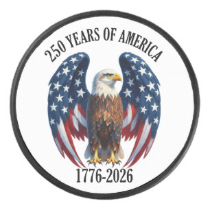 Patriotischer Amerikanischer Adler 250 Jahre 1776- Eishockey Puck