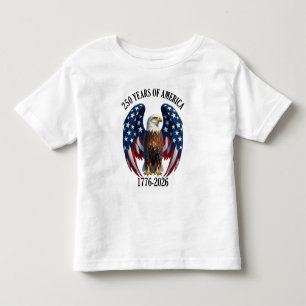 Patriotischer Amerikanischer Adler 250 Jahre 1776- Kleinkind T-shirt