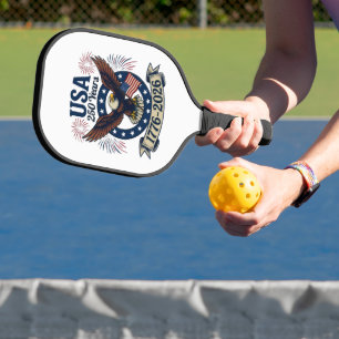Patriotischer Amerikanischer Adler 250 Jahre 1776- Pickleball Schläger
