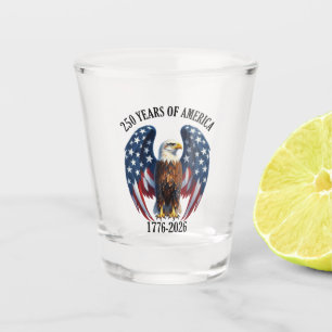 Patriotischer Amerikanischer Adler 250 Jahre 1776- Schnapsglas