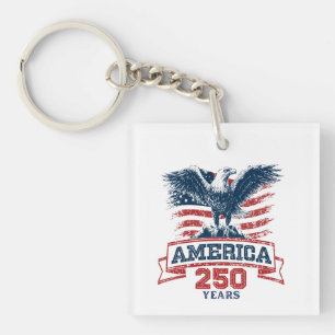 Patriotischer Amerikanischer Adler 250-Jahres-Jubi Schlüsselanhänger