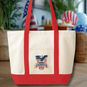 Patriotischer Amerikanischer Adler 250. Jubiläum S Tragetasche