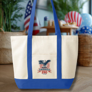 Patriotischer Amerikanischer Adler 250. Jubiläumsf Tragetasche