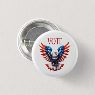 Patriotischer Amerikanischer Adler Button
