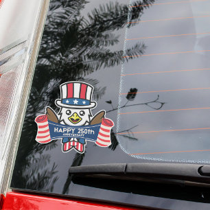 Patriotischer Amerikanischer Adler Frohes 250-jähr Aufkleber