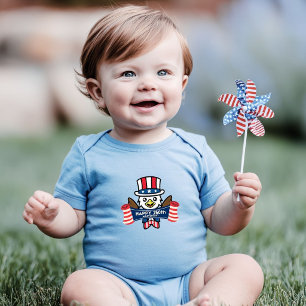 Patriotischer Amerikanischer Adler Frohes 250-jähr Baby Strampler