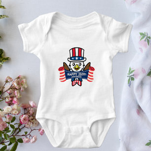 Patriotischer Amerikanischer Adler Frohes 250-jähr Baby Strampler