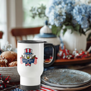 Patriotischer Amerikanischer Adler Frohes 250-jähr Reisebecher