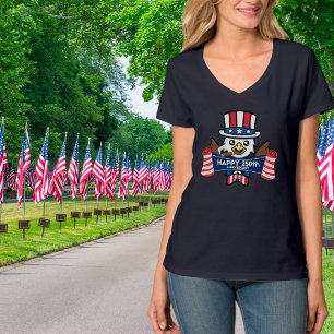 Patriotischer Amerikanischer Adler Frohes 250-jähr T-Shirt