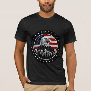 Patriotischer Amerikanischer Adler Frohes 250. Jub T-Shirt