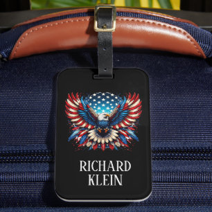 Patriotischer Amerikanischer Adler Gepäckanhänger