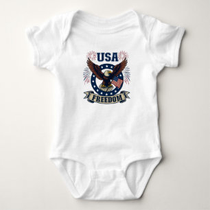 Patriotischer Amerikanischer Adler USA Freiheit Baby Strampler