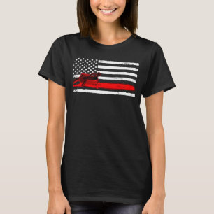 Patriotischer amerikanischer Flagge Logger Männer T-Shirt
