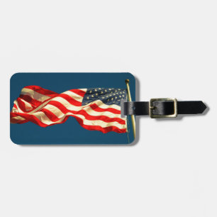 Patriotischer amerikanischer Flaggen-Gepäckanhänge Gepäckanhänger