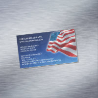 Patriotischer Amerikanischer Flaggen Geschäftskart
