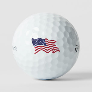 Patriotischer amerikanischer Flaggen-Golfball Golfball