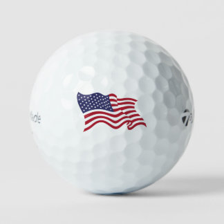 Patriotischer amerikanischer Flaggen-Golfball Golfball