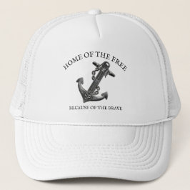 Patriotischer amerikanischer Flaggenanker Segel Truckerkappe