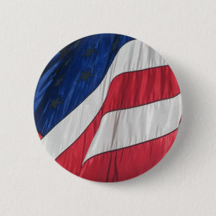 Patriotischer amerikanischer Flaggenknopf Button