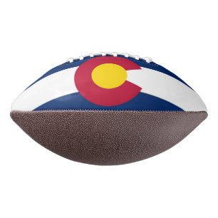Patriotischer amerikanischer Fußball mit Colorado- Football