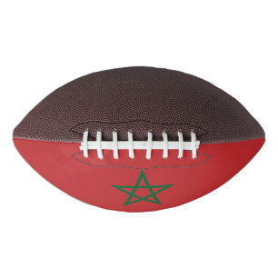 Patriotischer amerikanischer Fußball mit der Flagg Football