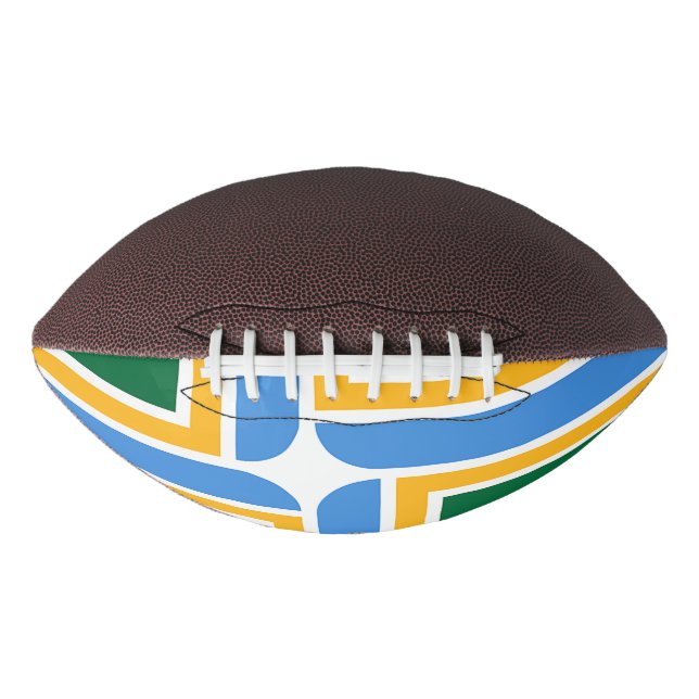 Patriotischer amerikanischer Fußball mit Flagge Po Football (Vorderseite)