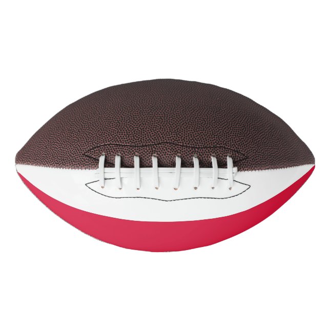 Patriotischer amerikanischer Fußball mit polnische Football (Vorderseite)