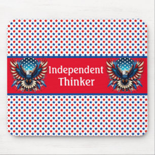 Patriotischer amerikanischer unabhängiger Denker Mousepad