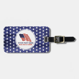 Patriotischer amerikanischer Unabhängigkeitstag Gepäckanhänger