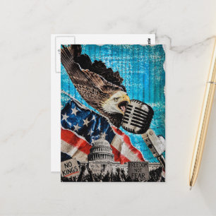 Patriotischer Amerikanischer Weißkopfseeadler Mixe Postkarte