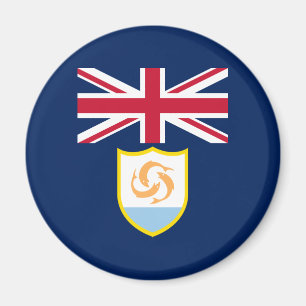 Patriotischer Anguilla-Flagge-Magnet Magnet