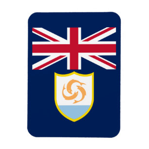 Patriotischer Anguilla-Flagge-Magnet Magnet