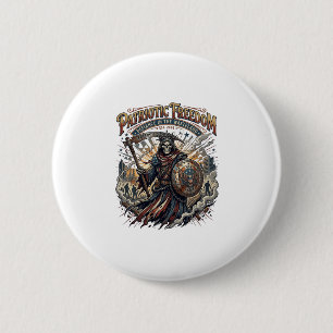 Patriotischer apokalyptischer Freiheits-Sense-Zomb Button