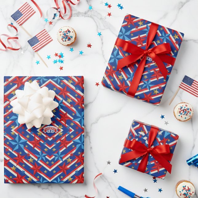 Patriotischer Arbeitstag Geschenkpapier Set (Von Creator hochgeladen)