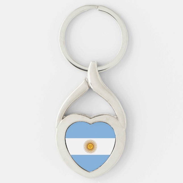 Patriotischer argentinischer Schlüsselanhänger (Vorderseite)
