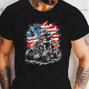 Patriotischer ATV-Quad-Fahrer T-Shirt