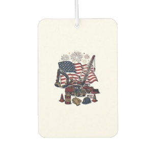 Patriotischer Aufbau USA Vintage Autolufterfrischer