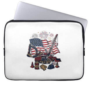 Patriotischer Aufbau USA Vintage Laptopschutzhülle