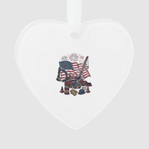 Patriotischer Aufbau USA Vintage Ornament