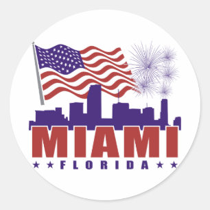 Patriotischer Aufkleber Miamis Florida