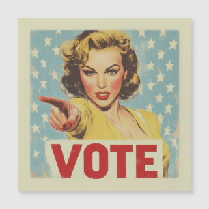 Patriotischer Aufruf zum Handeln: Abstimmung! Magneteinladung