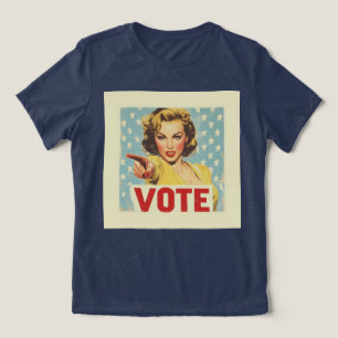 Patriotischer Aufruf zum Handeln: Abstimmung! Tri-Blend Shirt