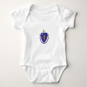Patriotischer Baby-Bodysuit mit Fahne von Massachu Baby Strampler
