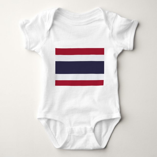 Patriotischer Baby-Bodysuit mit Flagge in Thailand Baby Strampler (Vorderseite)